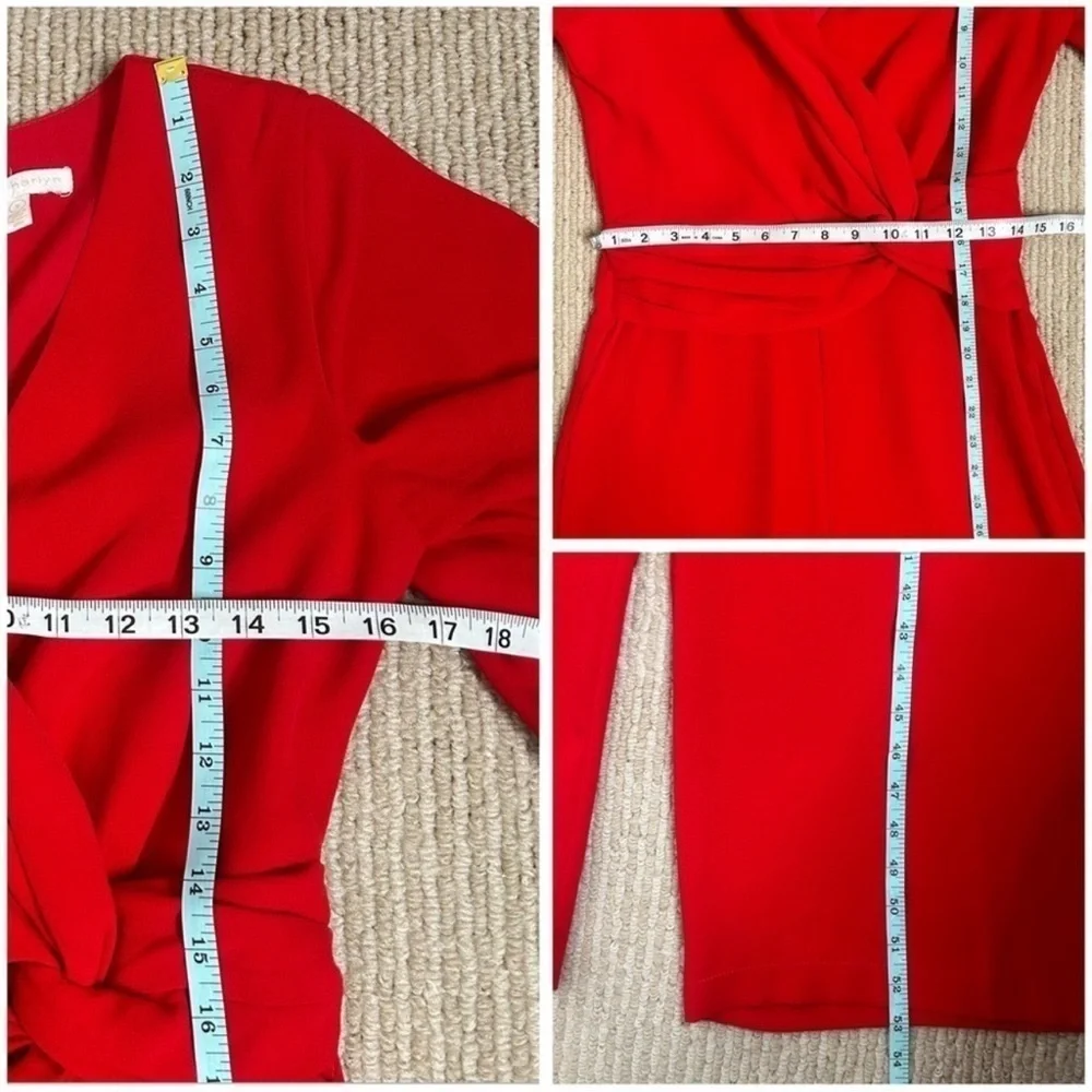 Harlyn Red Front Twist Jumpsuit - Picture 15 of 15